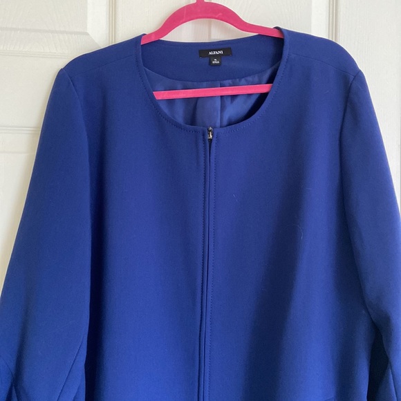 Alfani Women’s Flared Sleeve Andromeda Blue Jacket - Picture 3 of 10